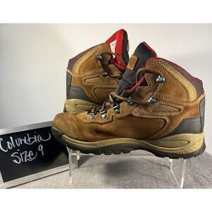 Women's Columbia Brown Suede Waterproof Hiking Boots Size 9
